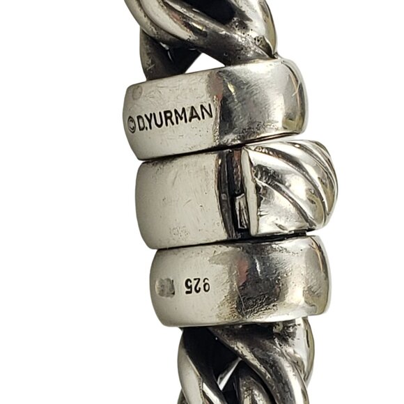 David Yurman Sterling Silver and Diamond Lyrica Bracelet #17078 - Picture 5 of 7
